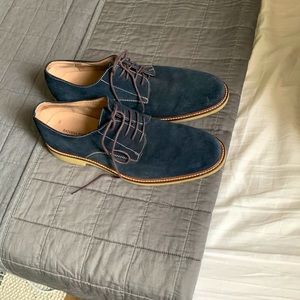 Banana Republic Navy Blue Sued Shoes